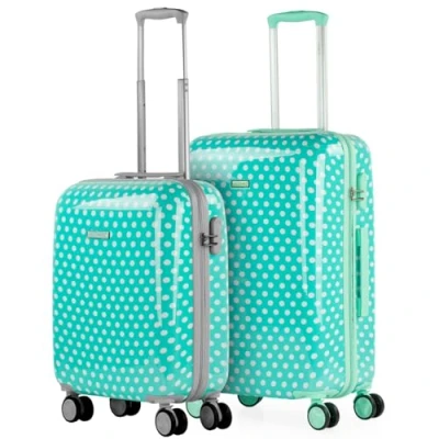 Afbeelding van ITACA Trolley Kinderen Hoge Kwaliteit Kinderkoffer voor Meisjes en Jongens Kinder Koffer Set van 2 met Kindercabinekoffer Middelgroot Formaat. Wielen Bea, Munt mollen