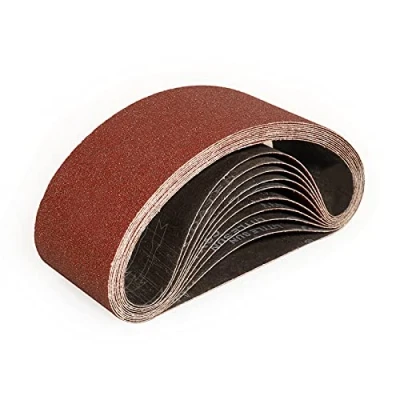 Afbeelding van Sruhrak 100 X 610 MM Schuurbanden, Korrel 80, Schuurband voor het Slijpen Polijsten en Ontroesten, Geschikt Bandschuurmachine 610X100(12 Stuks)