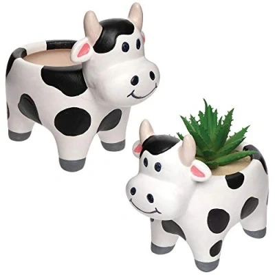 Afbeelding van Baker Ross AX103 Koe Bloempotjes (2 Stuks) Knutselspullen en Knutselsets voor Kinderen
