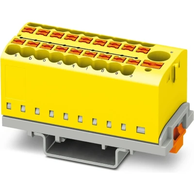 Afbeelding van Phoenix Contact PTFIX 6/18X2,5 NS35 YE 3273116 Verdeelblok 0.14 mm² 2.50 Geel 8 stuk(s)