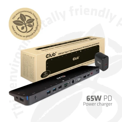 Afbeelding van CLUB3D cac 1564 Docking USB 3.1 (3.1 Gen 2) Type C Zwart