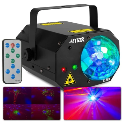 Afbeelding van MAX DJ10 lichteffect Jelly Moon met rood/groene laser