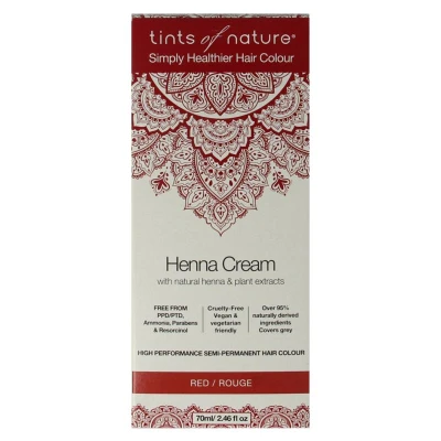 Afbeelding van Tints Of Nature Henna cream red semi permanent 70 ml