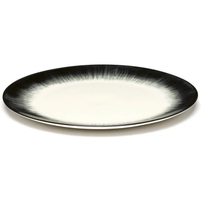 Afbeelding van Serax Dé Tableware By Ann Demeulemeester Dinerbord Ø24 White/black 4