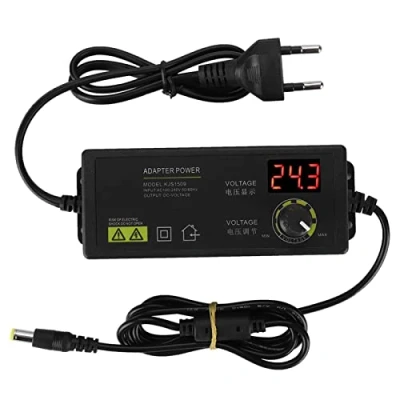 Afbeelding van Stroomadaptervoeding, 3 36V Breed bereik instelbare stroomadapter Anti interferentie 60W 1.7A AC DC adapter voor LCD monitor, LED lichtbalk, motor