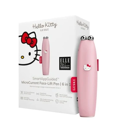 Afbeelding van GESKE x Hello Kitty SmartAppGuided™ MicroCurrent Face Lift Pen 6 op 1 Tools voor huidverzorging Anti aging apparaat Facelift Jonge huid zonder rimpels Gezichtsapparaat