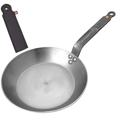 Afbeelding van De Buyer 5610.28 Mineral B Element braadpan, ijzer staal plus handbescherming greepbescherming voordeelset (26 cm)