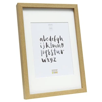 Afbeelding van Deknudt Frames fotolijst eik met passe partout 15x20 cm / 20x30