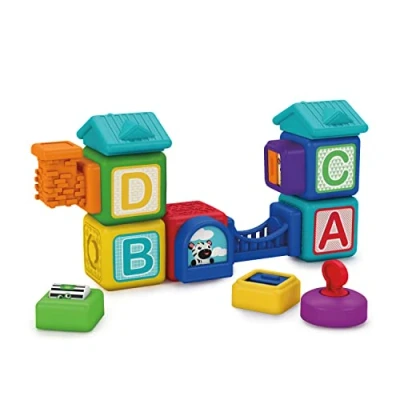 Afbeelding van Baby Einstein Bridge &amp; Learn magneetblokjes voor kinderen van 6 maanden en plu, 15 stuks