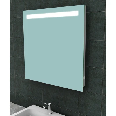 Afbeelding van Wiesbaden Tigris spiegel vierkant met LED en stopcontact 80 x cm