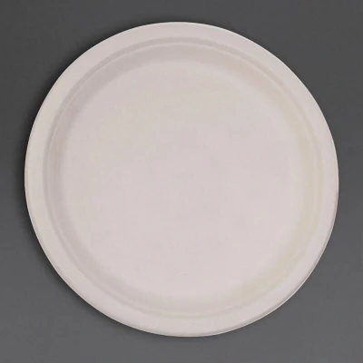 Afbeelding van Fiesta Compostable composteerbare bagasse borden rond 261mm ongekleurd (50 stuks)