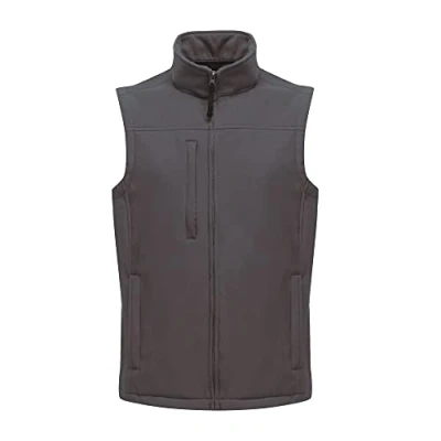Afbeelding van Regatta Professional Flux softshellvest voor heren, grijs, maat M, waterafstotend en verwarmend