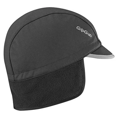 Afbeelding van GripGrab Winddichte, thermische winterfiets onderhelm muts met klep, warme fiets fleece kap, oorwarmer ondermuts