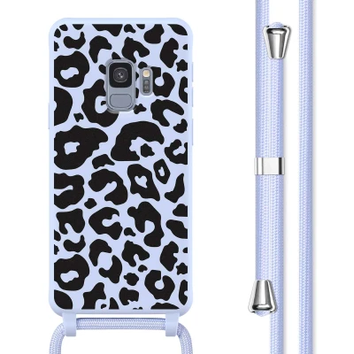 Afbeelding van Samsung Galaxy S9 Hoesje Siliconen en TPU (zacht) imoshion Softcase/Koordhoesje/Backcover Animal Lila Telefoonhoesje