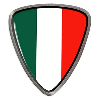 Afbeelding van 4R Quattroerre.it 32112 3D stickers, wapen Italië, HQ, 40 x 36 mm
