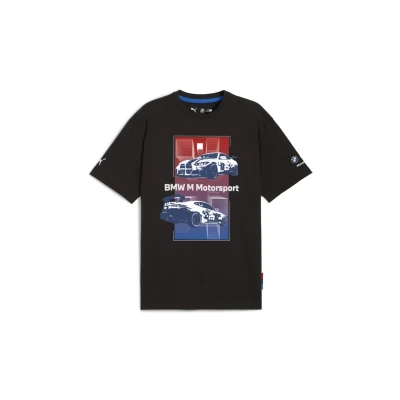 Afbeelding van Puma BMW Motorsport Block Tshirt print, Heren, Maat: XXL, Black