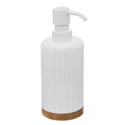Afbeelding van 5Five Zeeppompje van kunststeen wit 270 ml zeepdispenser