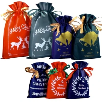 Afbeelding van Malatec Kerstzakken set van 8 stuks. Ruhhy 22251