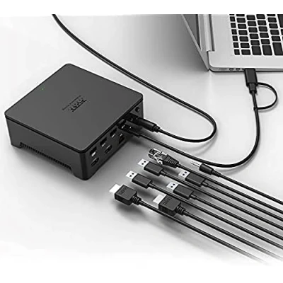 Afbeelding van Port Designs 901908 W Bedraad USB 3.2 Gen 1 Type A + C Zwart