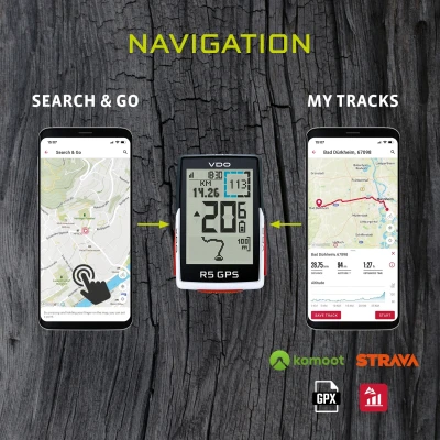 Afbeelding van VDO Computer R5 GPS GPS, butler houder, USB