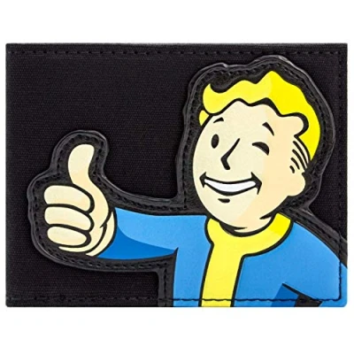 Afbeelding van Fallout 4 Kleding Stof Vault Boy Portemonnee Handtas Zwart