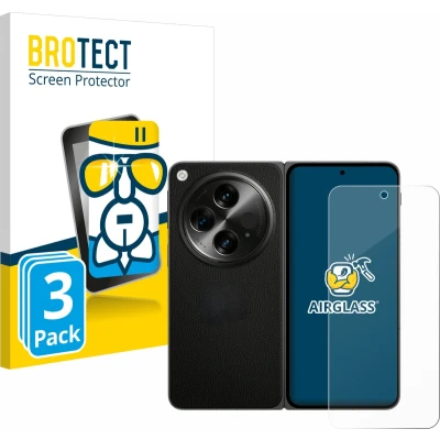 Afbeelding van BROTECT Screenprotector voor OnePlus Open Folie Beschermfolie Beschermglas transparant (3 Stuks)