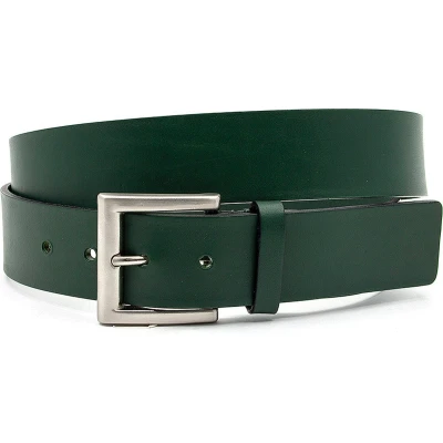 Afbeelding van JV Belts Jeansriem groen heren en dames riem cm breed Echt Taille: 95cm Totale lengte riem: 110cm