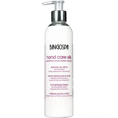 Afbeelding van BINGOSPA Regenererend zijdehandserum handcrème met slakkenslijm, cacaoboter en vitamine E voor handverzorging, 280 g