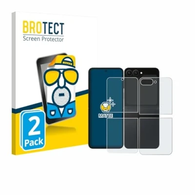 Afbeelding van BROTECT Screenprotector voor Samsung Galaxy Z Flip 7 FE (Voor+Achter) Folie Beschermfolie matte (2 Stuks)