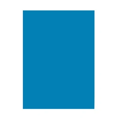 Afbeelding van folia 6334, gekleurd papier middelblauw, DIN A3, 130 g/m², 50 vellen, voor het knutselen en creatief vormgeven van kaarten, raamafbeeldingen scrapbooking