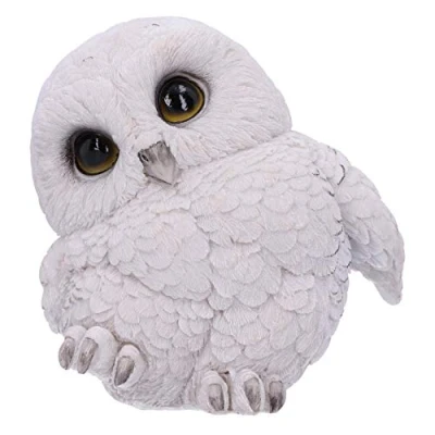 Afbeelding van Nemesis Now Veren Schattig Rotund Sneeuwuil Beeldje, Wit, 12.5cm (U5473T1)