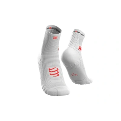 Afbeelding van Compressport Heren Racing Sock High White T1 Compression Loopsok, wit, 1