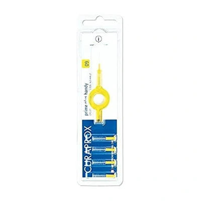 Afbeelding van Curaprox Prime Plus Handy 09 met houder Geel