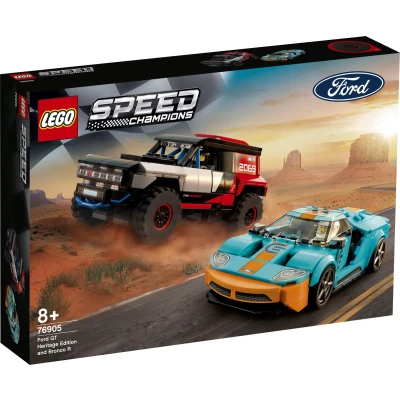 Afbeelding van LEGO Speed Champions Ford GT Heritage Edition en Bronco R 76905