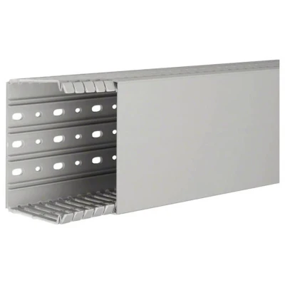 Afbeelding van Hager tehalit ba7 bedradingskoker hxbxl 80x120x2000mm doorsnede 7898mm2 bodemperforatie steengrijs ral7030 ba780120