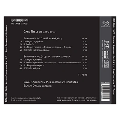 Afbeelding van Royal Stockholm Philharmonic Orchestra, Sakari Oramo Nielsen: Symphony No.1/Symphony No.3 Sinfonia Espansiva (Super Audio CD)
