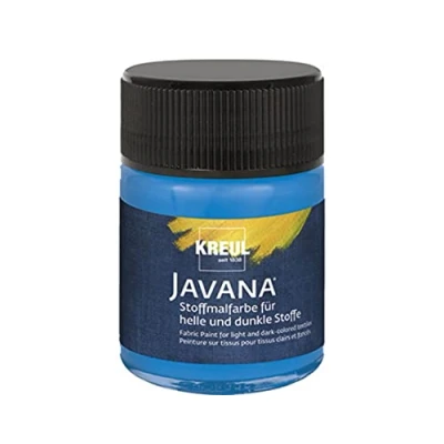 Afbeelding van Javana blauwe textielverf 50ml Voor licht en donker gekleurd textiel