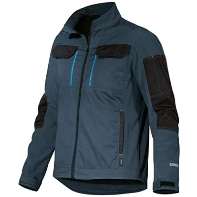 Afbeelding van Uvex Tune Up softshell Work Jacket voor Mannen Ademend en Waterafstotend Blauw