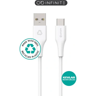 Afbeelding van eSTUFF ES605270 BULK, 1 m, USB C, A, 2.0, 480 Mbit/s, Blanc