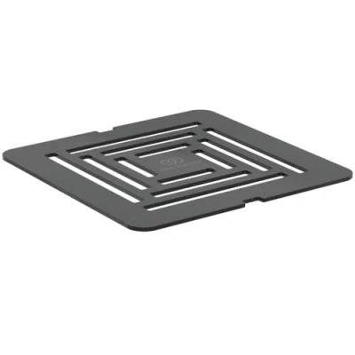 Afbeelding van Ideal standard afdekkap afvoersysteem kunstst zw ho 2mm br diam 125mm t5635fv