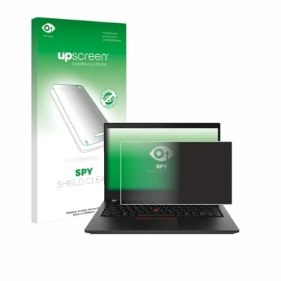 Afbeelding van upscreen Privacy Schermbeschermer voor Lenovo ThinkPad T490 Non Touch Screen Protector Anti Spy, Antikras, Vingerafdruk