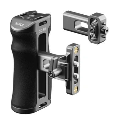 Afbeelding van SIRUI zijhandgreep voor camerakooi, ARRI en NAVO installatieopties zijgreep, aluminium met koude schoen, 1/4&quot; draad, 3/8&quot; inclusief rail, SC SH