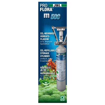 Afbeelding van Jbl Proflora M500 Silver Co2 Fles Bemesting 43x11 cm Hervulbare