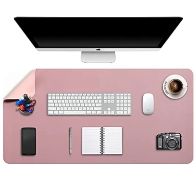 Afbeelding van DOBAOJIA Bureaulegger, Bureau Pad, Blotter, Schrijven Muis en Toetsenbord Uitgebreide Mat, Onderlegger XXXXL, Dual Side Gebruik PU Leer 120 x 60cm