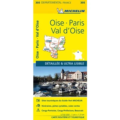Afbeelding van OISE / PARIS VAL D &#039; 11305 CARTE LOCAL &#039;: Straßen und Tourismuskarte 1:150.000