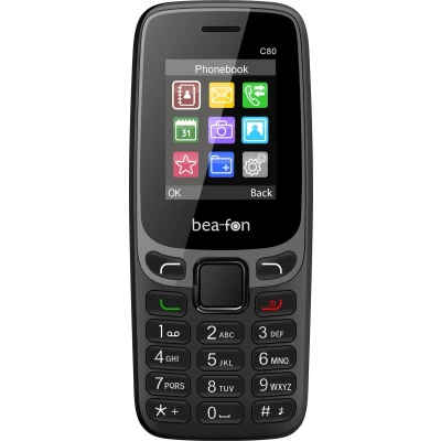 Afbeelding van Beafon C80 LTE 4G eenvoudige gsm 4,5 cm (1.77&quot;) 67 g Zwart
