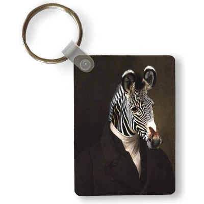 Afbeelding van Sleutelhanger Oude meesters Zebra Kunst Uitdeelcadeautjes Plastic