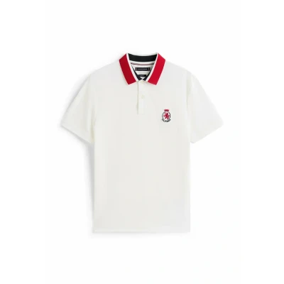 Afbeelding van Tommy Hilfiger Regular FIT Poloshirt, Heren, Maat: Medium, Ecru