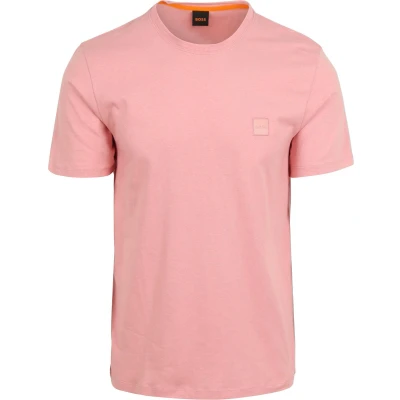 Afbeelding van BOSS regular fit T shirt TALES open pink