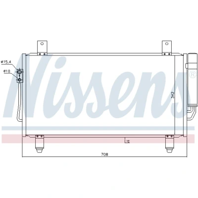Afbeelding van Nissens Airco condensor 940435